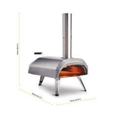 Ooni Karu 12 Pizza Oven - Perfectly Bake Rustfrit Stål Pizzas | Premium Quality & Performance - Varenummer: 5060967392193